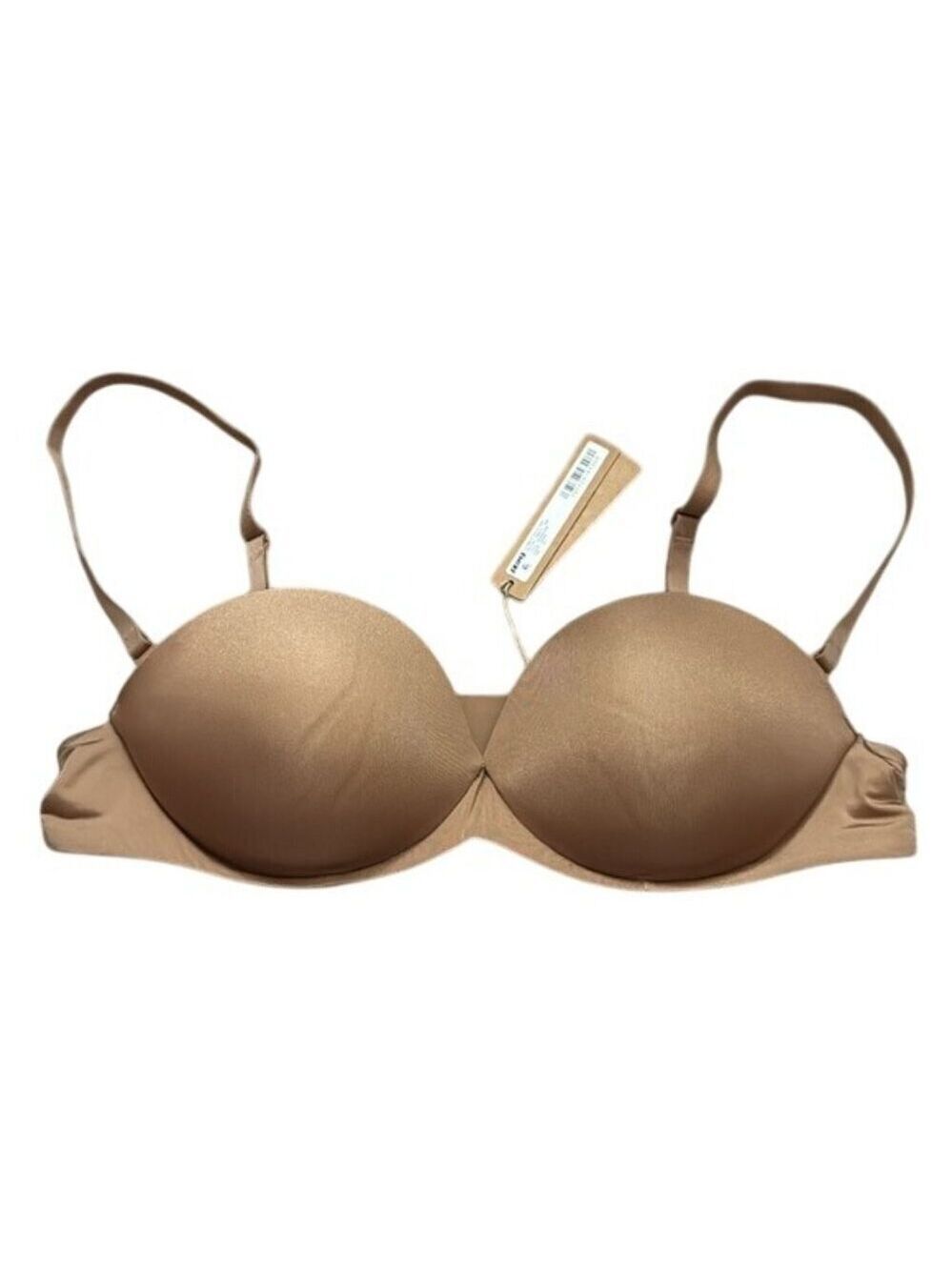 Skims 32DDD Ultimate Collection Push-Up Strapless Bra Sienna Brown NWT MSRP $64